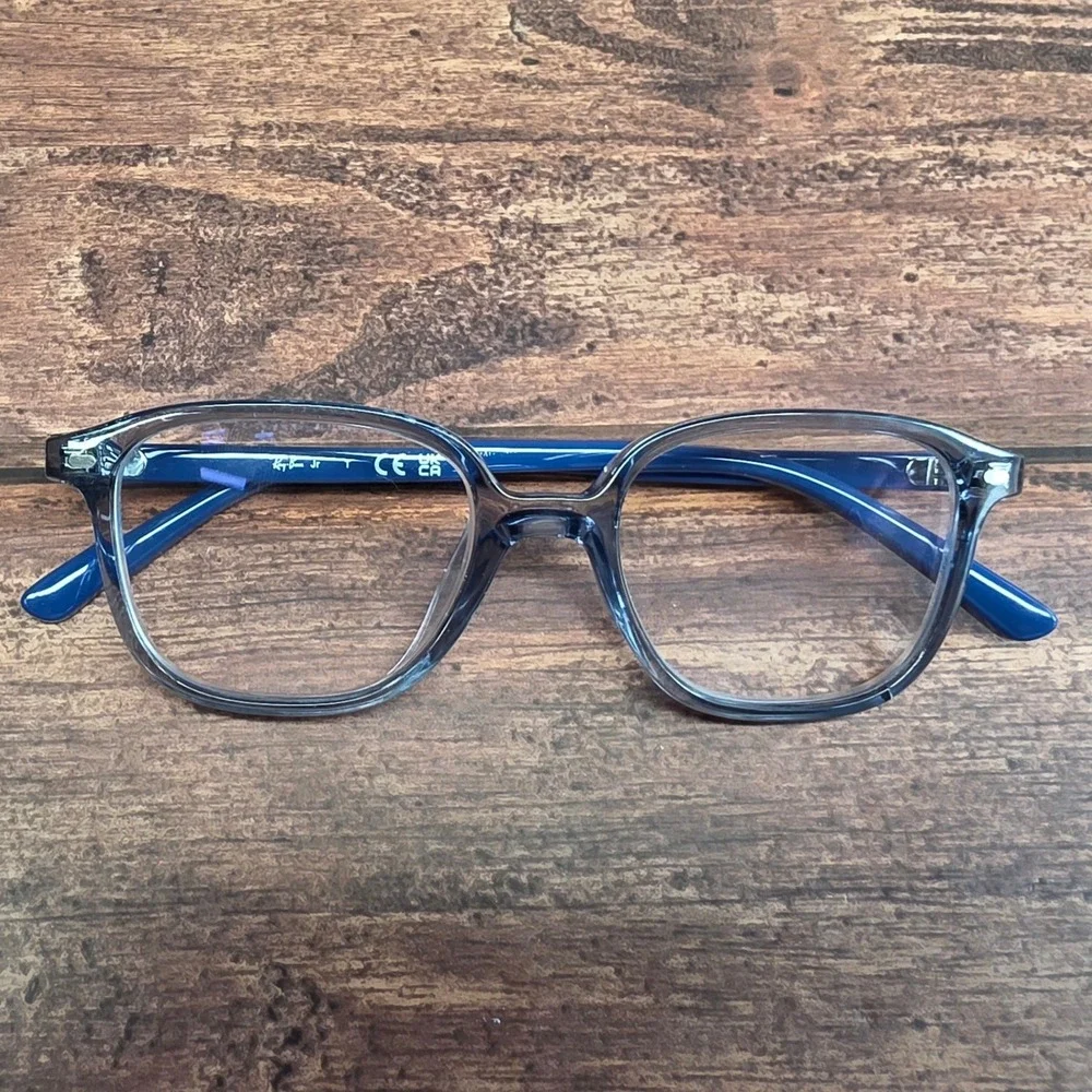 Ray-Ban Jr RJ 9093S 7110/87 Grey Blue Square Eyeglass Frames 45-16-130